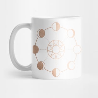 Rose Gold Lunar Calendar Mug